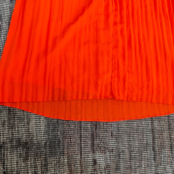 Fame and Partners Chiffon Pleated Low Cut Maxi Dress, Size 2, XS - Picture 9 of 14